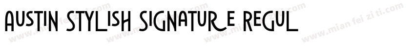 Austin Stylish Signature Regular字体转换